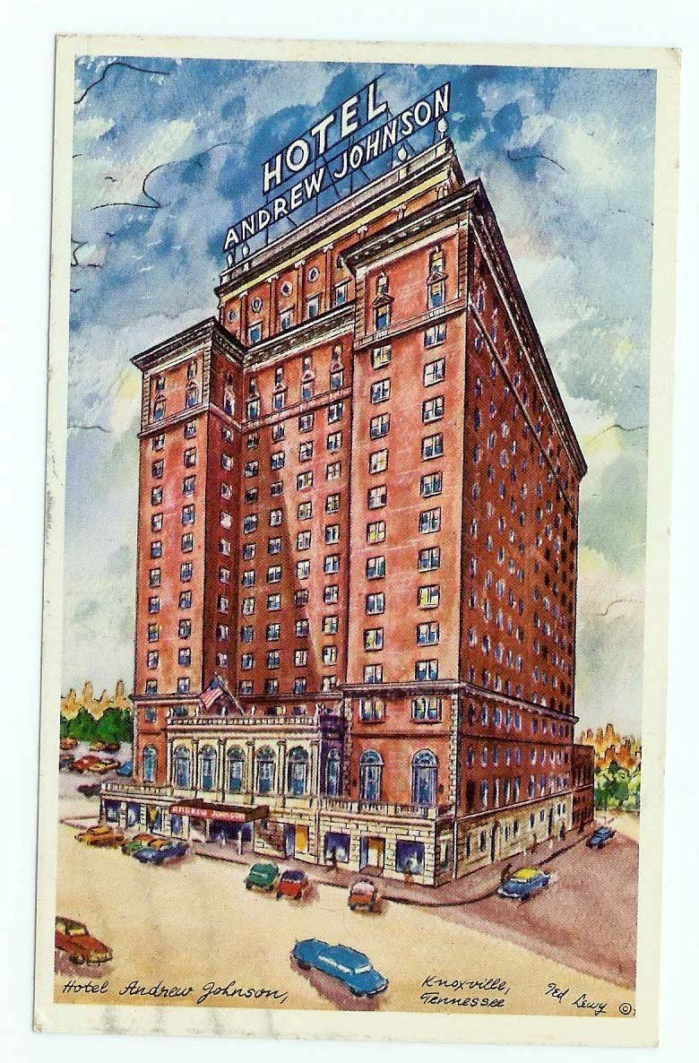 Hotel Andrew Jackson Knoxville TN Tennessee Ted Lewy postcard