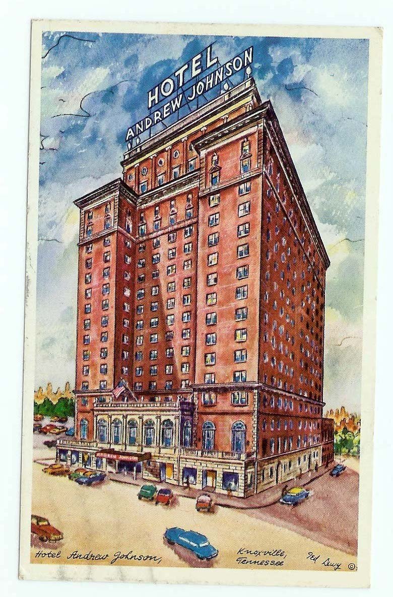 Hotel Andrew Jackson Knoxville TN Tennessee Ted Lewy postcard Hotel Andrew Jackson Knoxville TN Tennessee Ted Lewy postcard