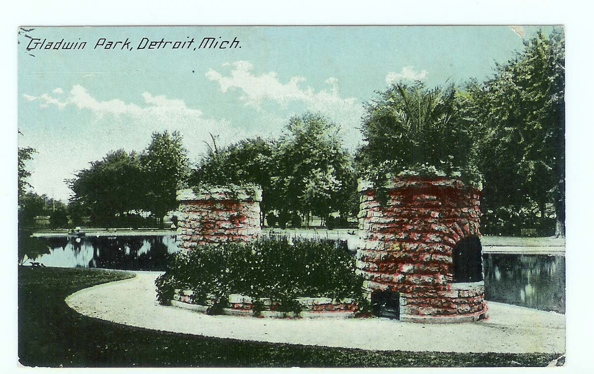 Gladwin Park Detroit Michigan MI postcard 1914