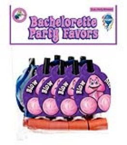 BACHELORETTE PARTY BLOWERS 8 PACK