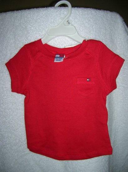 Tommy Hilfiger Infant Girls Kimberly Tee 18-24 Red