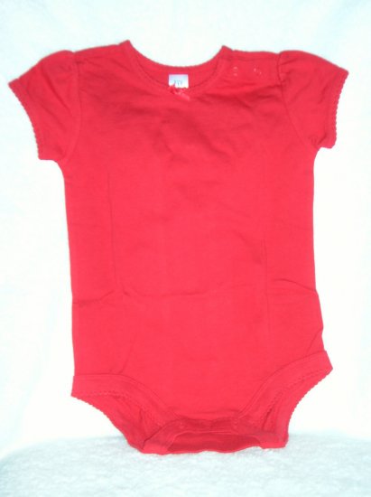 Gap Short-sleeve onesies scal/modern red/6-12 M