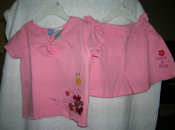 Pink Magic 24 Mo Disney Minnie & Daisy Skirt & Blouse Set