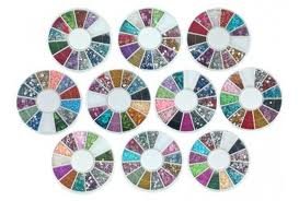 10 Nail Art Rhinestone Wheel