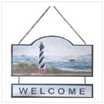 Lighthouse "Welcome" Sign 35329