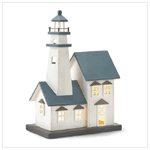 New! Wood Lighthouse Nightlight 37547