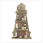 New! Lighthouse Shelf With 8 Lighthouses 37620
