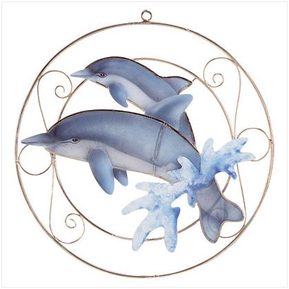 CAPIZ SUNCATCHER DOLPHIN SUNCATCHER #31695