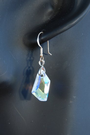 Designer fashion, bridal, prom crystal earrings jewelry, Swarovski Crystal AB - EAR 0005