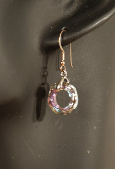 Designer fashion, bridal, prom crystal earrings jewelry, Swarovski Crystal Volcano - EAR 0004