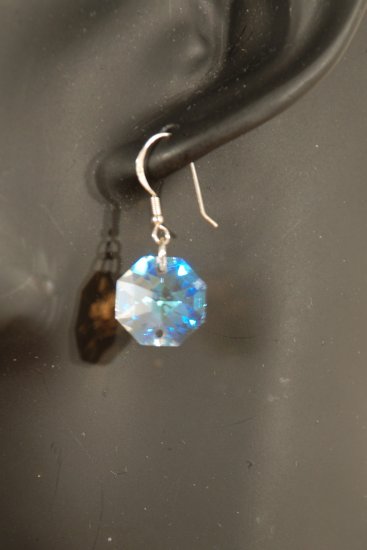 Designer fashion, bridal, prom crystal earrings jewelry, Swarovski Crystal Blue Shade - EAR 0045