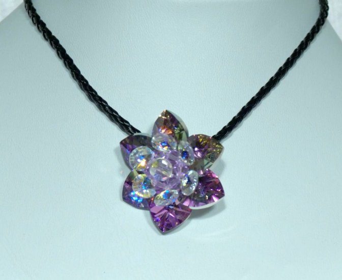 Designer fashion, bridal, jewelry, Swarovski Crystal AB / Vitrail Light - PEN 0005