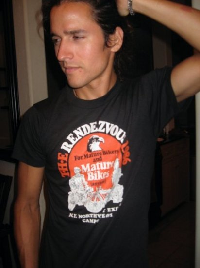 NEW deadstock Vintage 80's Motorcycle Biker's Tee *Harley Rendezvous*