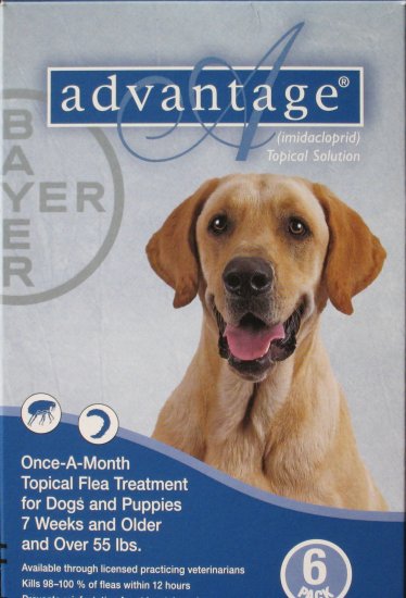 Advantage for Dogs 55 lbs and over 6 mo supply US, EPA Approved Product