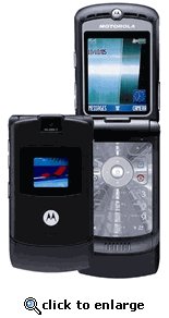 Motorola RAZR V3 Black Unlocked GSM Cell Phone