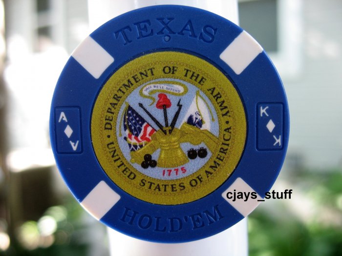 MILITARY ARMY POKER CHIP FRIDGE MAGNET STRONG!