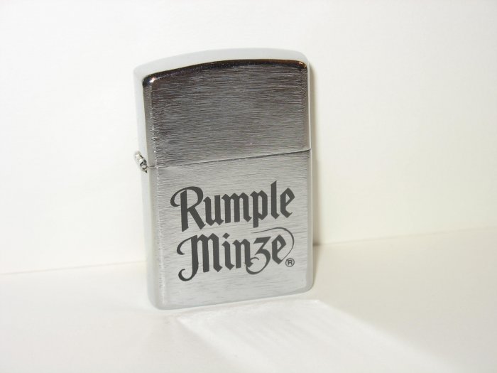 RUMPLE MINZE SILVER FUEL ACTA LIGHTER NIB NOT FIRED