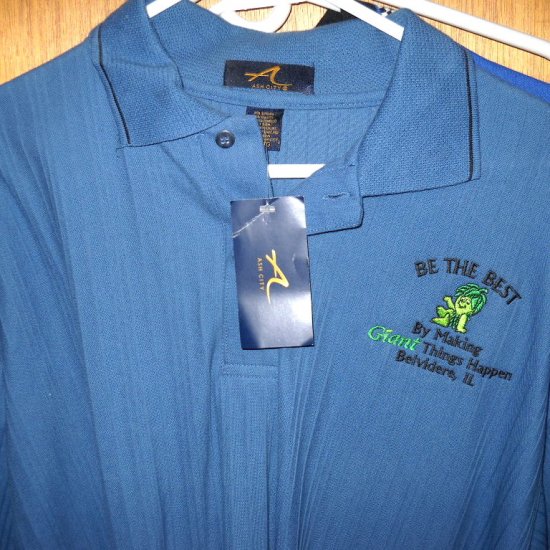 SPROUT Pillsbury Blue POLO ss SHIRT Men's XL NEW with Tags