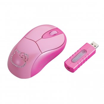 Hello Kitty Wireless Mouse with RF Receiver.