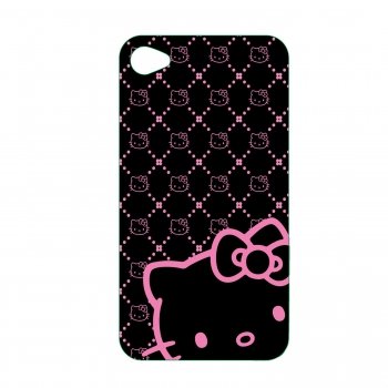 Hello Kitty KT4488BK4 Polycarbonate Wrap for iPhone 4.