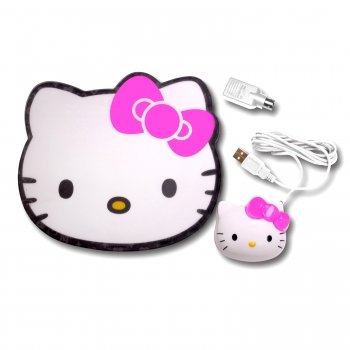 Hello Kitty KT4098 Hello Kitty Optical Mouse with Mouse Pad.