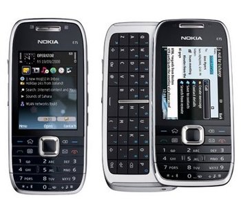 Nokia E75 GSM Quadband Phone (Unlocked) Black.