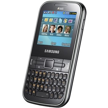 Samsung C3222 Chat GSM Quadband Phone (Unlocked) Black.