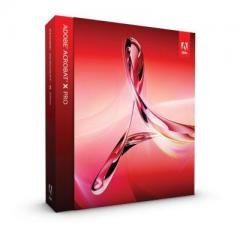 Adobe Software Acrobat X Professional Mac.