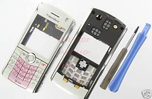 AT&T OEM BlackBerry 8120 8110 Pearl Housing Case White