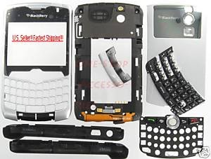 Silver RIM BlackBerry 8330 Curve Complete Housing Cover No Logo