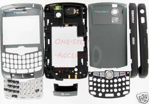 OEM AT&T RIM BlackBerry 8300 8310 Whole Full Curve Housing US Titanium