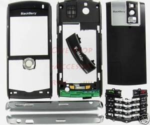 OEM TMobile BlackBerry 8100 Pearl Full Housing Case Black