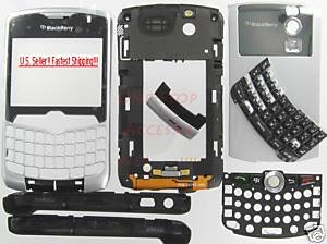 Verizon RIM BlackBerry OEM 8330 Curve Full Housing Case Silver
