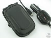 Verizon OEM Car Charger+Pouch Motorola Razr2 V8 V9 V9m
