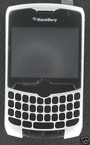 Silver OEM RIM Blackberry Curve 8330 Faceplate+Lens