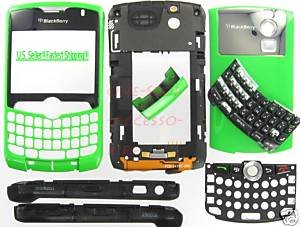 Green RIM BlackBerry OEM 8330 Curve Full Housing Cover