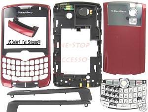 No Logo OEM BlackBerry 8300 8310 8320 Curve Full Housing Burgundy