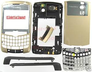 No Logo OEM RIM BlackBerry 8300 8310 8320 Curve Full Housing Gold
