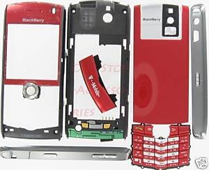 Sunset Red OEM T-Mobile BlackBerry 8100 Pearl Full Housing Case