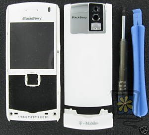 White OEM T-Mobile BlackBerry 8100 Pearl Housing+Tools