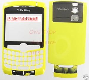 Yellow Rim BlackBerry 8300 8310 8320 Curve Full Housing