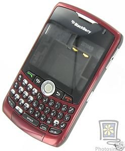 Burgandy No Logo Complete Housing Case For BlackBerry 8330 Curve