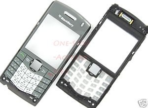 AT&T RIM Blackberry Pearl 8110 8120 OEM Faceplate+Keypad Gray