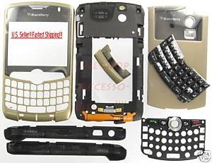 Gold BlackBerry 8330 Curve Complete Housing Case Cover