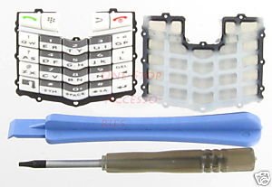 White OEM Original RIM Blackberry 8100 Pearl Keypad+T6 Tool Kit