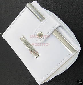 Women's Leather Wallet Purse Credit Card Coin Holder White
