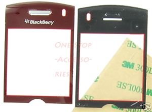 Sprint OEM Blackberry Pearl 8130 Lens LCD Screen Cover Red