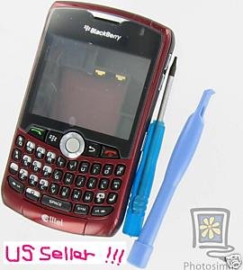 OEM Burgundy Housing Case+Tool Kit Alltel BlackBerry 8330 Curve