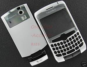 AT&T Blackberry Curve 8300 8310 8320 OEM Housing Case Silver