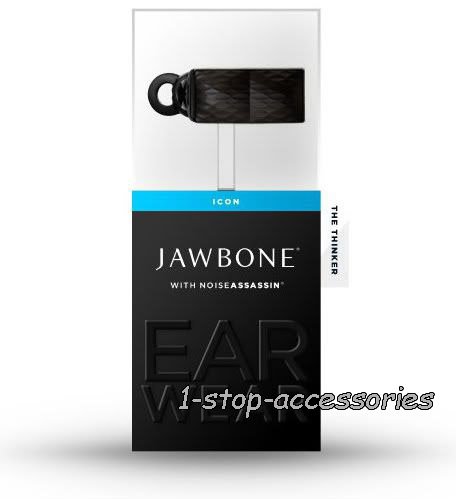 NEW Black Aliph Jawbone Icon The Thinker Bluetooth Headset